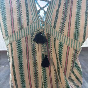 Jessica Simpson Multicolor Striped swimsuit boho #festival #resort size large